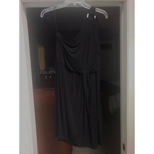 Michael Kors Black One Shoulder Dress. Size 14.